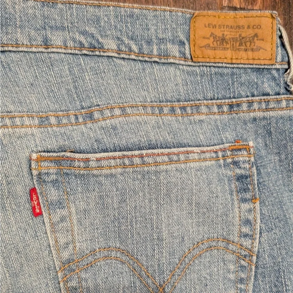 Vintage Levis 515 Jeans Women 16 36x31 Bootcut Mid Rise Stretch Denim Distressed
